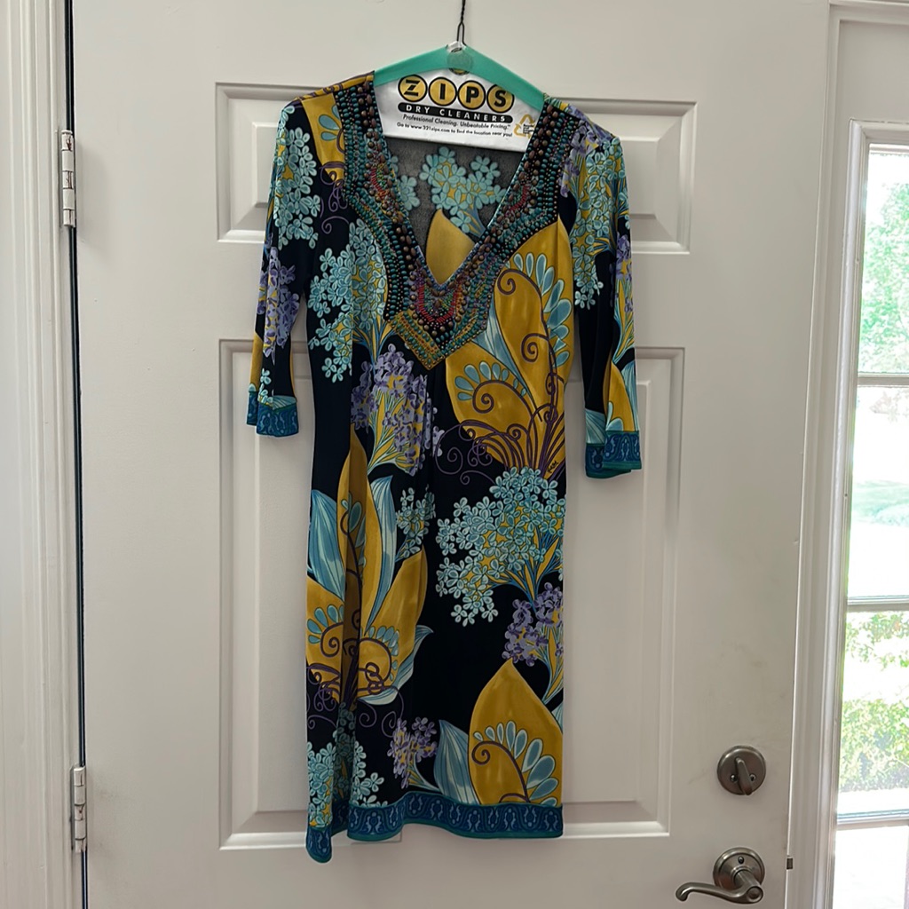 Halebob 100% Silk Bohemian Dress Worn Once